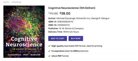 mind norton|The cognitive neurosciences, 5th ed. .